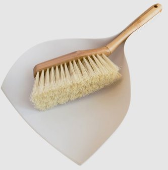 Smetáček s lopatkou s lištou ECO bambus+recyklovaný plast