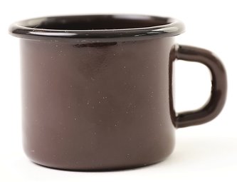 Hrnek smalt mini 0,085 l hnědý