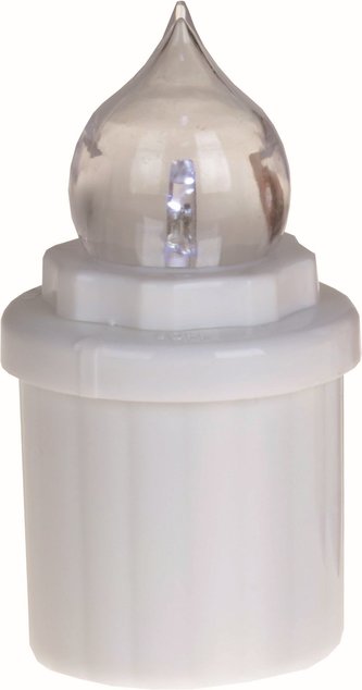 Svíčka hřbitovní elektrická 10 cm bílá