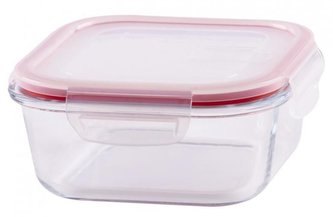 Dóza na potraviny 750 ml sklo s plastovým CLIP víčkem