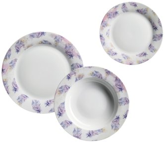 Souprava jídelní FEZA 18dílná porcelán