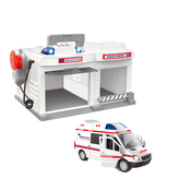 Záchranáři - garáž se sanitkou