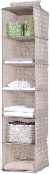 Organizér závěsný 6 polic 128x30x30 cm Compactor