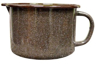 Hrnek s výlevkou 1 l Olymp hnědý granit