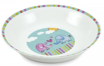 Talíř dětský hluboký SLON porcelán