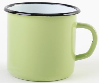 Hrnek smalt 400 ml světle zelený