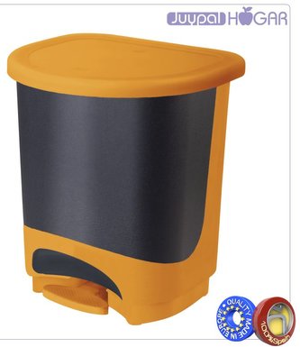 Koš odpadkový 30 l pedál plast žluto-černý