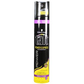 TAFT lak na vlasy power express  5 (černý-fialový) 300 ml