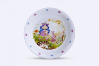 Talíř dětský hluboký PRINCEZNA porcelán