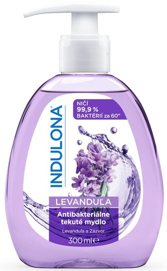 Mýdlo tekuté 300 ml antibakteriální Levandule Indulona