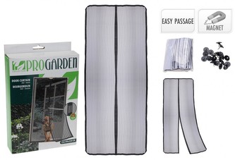 Síť do dveří proti hmyzu magnetická 2 ks 210x50 cm