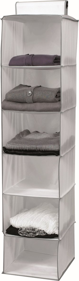 Organizér závěsný 6 polic 128x30x30 cm Compactor