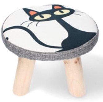 Taburet KOČKA nízký 28x18 cm dřevo