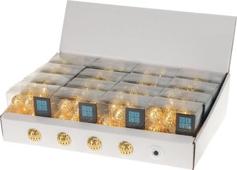 Světla vánoční LED 10 zlatých kouliček