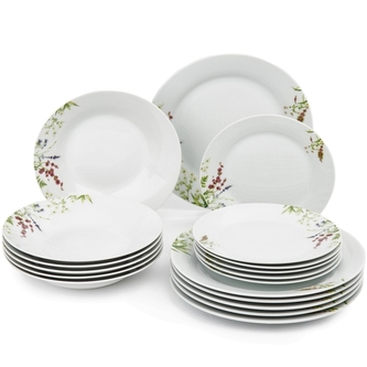 Souprava jídelní 18 dílů HERBAL GARDEN