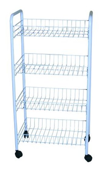 Regál 4 koše pojízdný