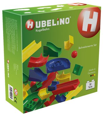 HUBELINO Kuličková dráha - set bez kostek 50 ks HUBELINO Kuličková dráha - set bez kostek 50 ks