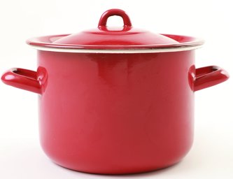 Hrnec smalt 3,4 l s poklicí ELEGANT RED 18 cm