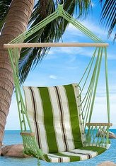 Křeslo houpací závěsné 100x50cm CRAIG zelené