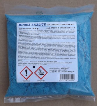 Síran měďnatý 500 g (modrá skalice)