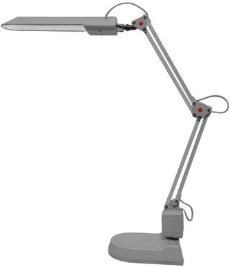Lampa stolní LED 8 W, 630 lm, 4000K stříbrná s otočnými kl