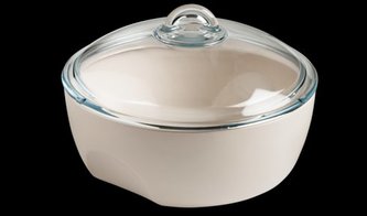 Mísa zapékací keramická 2,5 l se skleněnou pokličkou
