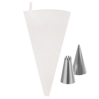 Sáček zdobící 20 cm/30 cm+špička zdobící 2 ks