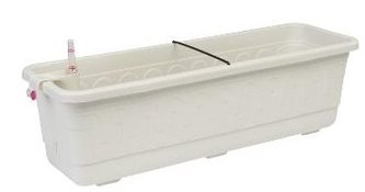 Truhlík samozavlažovací FANTAZIE 80 cm bílý