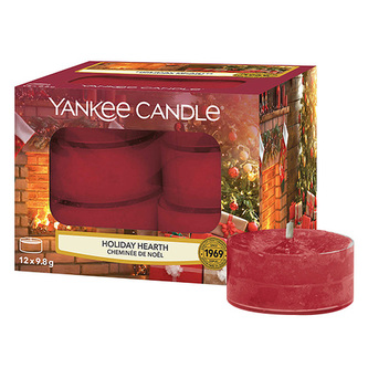 Yankee Candle Aromatické čajové svíčky Holiday Hearth 12 x 9,8 g unisex