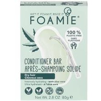 Foamie Tuhý kondicionér pro suché vlasy Aloe You Vera Much (Conditioner Bar) 80 g woman