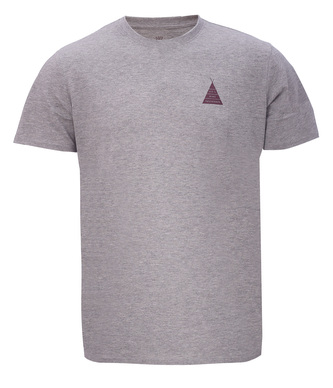 APELVIKEN - pánské triko s krátkým rukávem - Grey melange - 3XL