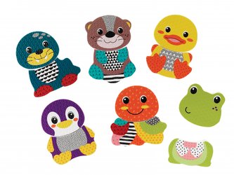 Pěnové samolepky zvířátek do koupele Mix&Match;