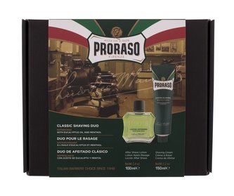 PRORASO Green voda po holení Green 100 ml + krém na holení Green 150 ml