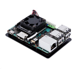 ASUS Hliníková krabička Tinker Board Open Case DIY Kit, hliníkový chladič a ventilátor
