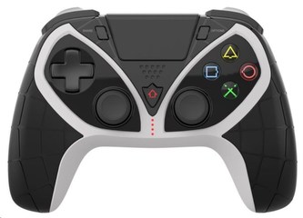 iPega Bluetooth herní ovladač P4012 pro PS3 / PS4 / PS5, iOS/Android/Windows, černo-bílá