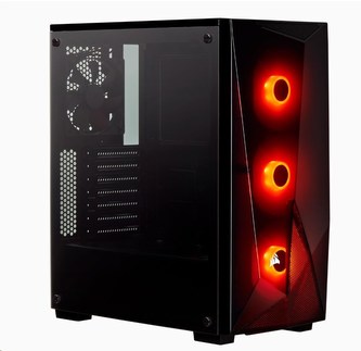 CORSAIR case Carbide SPEC-DELTA RGB Tempered Glass, Mid-Tower Gaming, černá, průhledná bočnice, bez zdroje