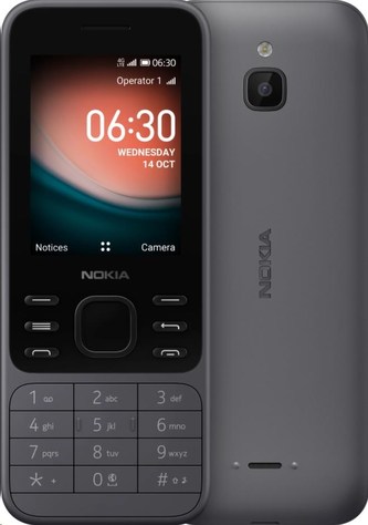 Nokia 6300 4G (2021), Dual SIM, šedo-černá
