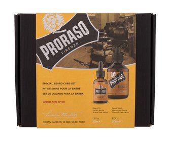PRORASO Wood & Spice šampon na vousy Wood & Spice 200 ml + olej na vousy Wood & Spice 30 ml