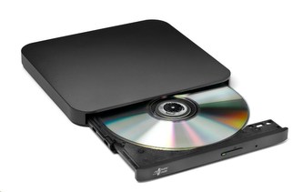 HITACHI LG - externí mechanika DVD-W/CD-RW/DVD±R/±RW/RAM/M-DISC GP90NB70, Ultra Slim, Black, box+SW