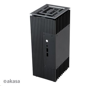 AKASA skříň Turing, fanless case, černá