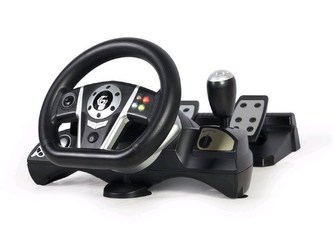 GEMBIRD Volant + pedály STR-M-01, PC/PS3/PS4/SWITCH