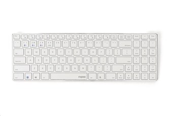 RAPOO klávesnice E9100M, bezdrátová, Ultra-slim, CZ/SK, bílá RAPOO klávesnice E9100M, bezdrátová, Ultra-slim, CZ/SK, bílá