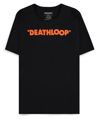 Pánské tričko Deathloop: Logo (L) černá bavlna