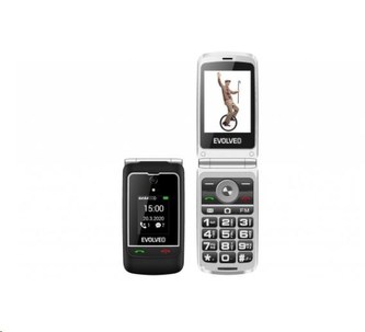 EVOLVEO EasyPhone FG, vyklápěcí mobilní telefon 2,8\" pro seniory s nabíjecím stojánkem, černá EVOLVEO EasyPhone FG, vyklápěcí mobilní telefon 2,8\" pro seniory s nabíjecím stojánkem, černá