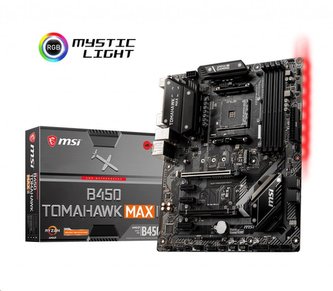 MSI MB Sc AM4 B450 TOMAHAWK MAX II, AMD B450, 4xDDR4, 1xHDMI, 1xDVI