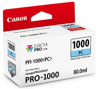 Canon BJ CARTRIDGE PFI-1000 PC (Photo Cyan Ink Tank)