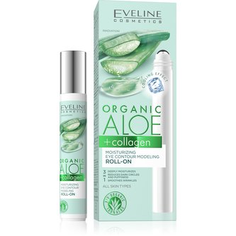 E. Organic aloe + collagen vyživující oční roll-on 15 ml