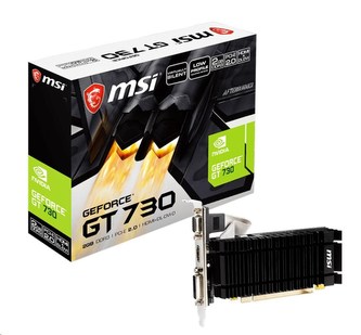 MSI VGA NVIDIA GeForce N730K-2GD3H/LPV1, GT 730, 2GB DDR3, 1xHDMI, 1xDVI, 1xVGA, passive