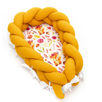 Pletené  hnízdečko 2v1, foxes