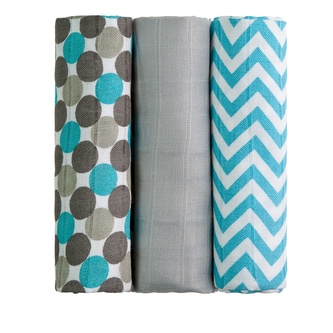 BIO Bambusové pleny, blue balls / modré kuličky